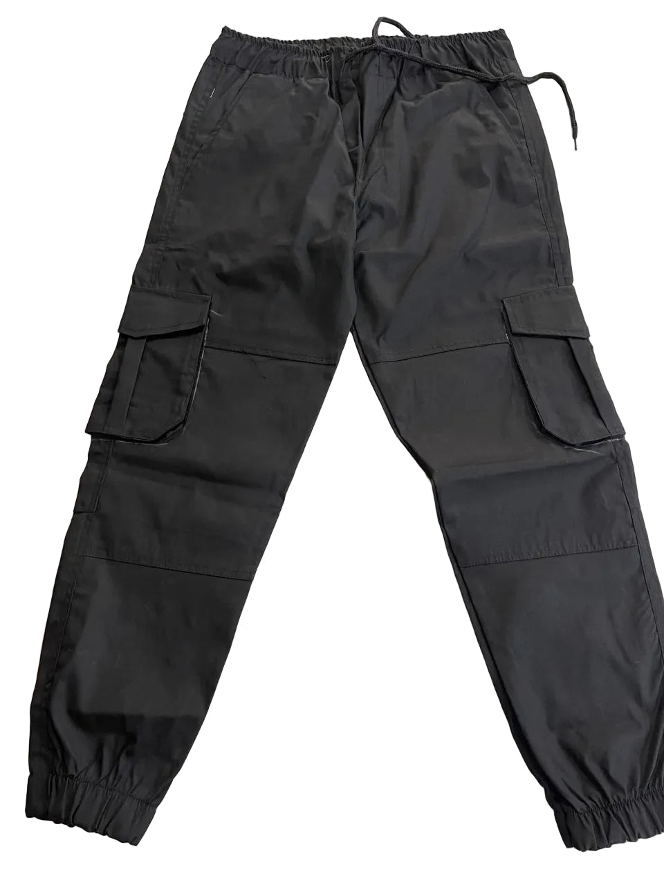 Black Jogger-style Cargo Six Pocket